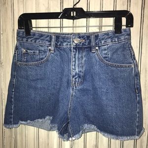 Stradivarius High Waist Jean Shorts